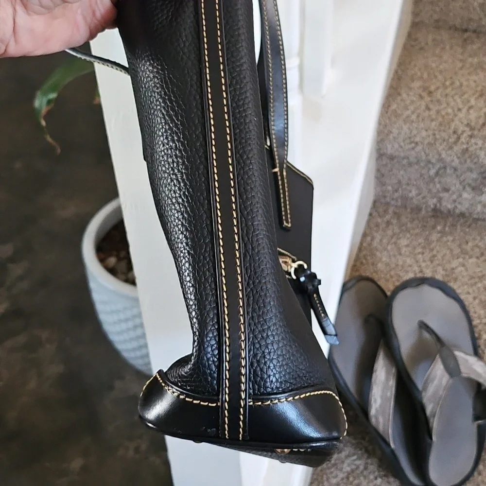 Dooney & Bourke Black Leather Tote - Picture 7 of 14